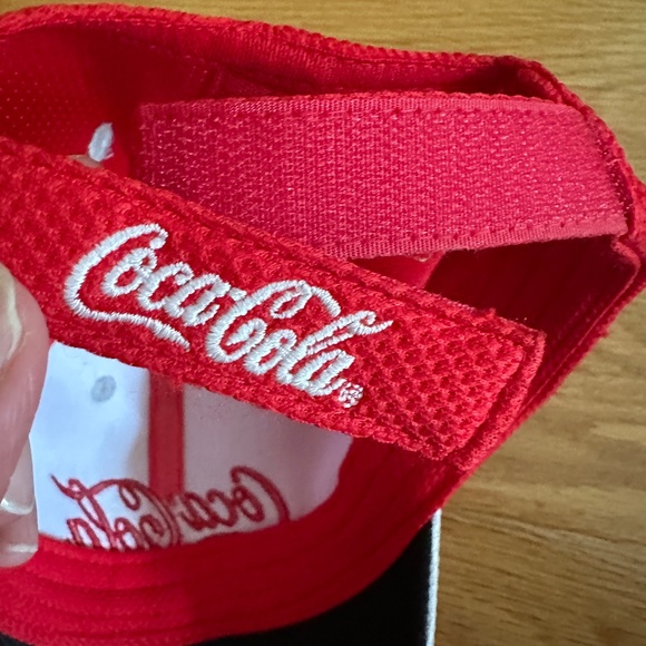 Coca-Cola Baseball Hat Cap Red White Gray - Picture 8 of 13